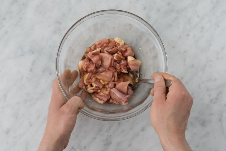 Marinate the chicken