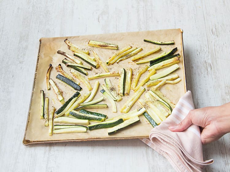 Cook the zucchini