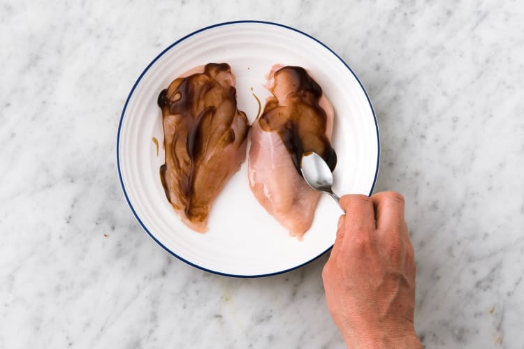 Coat the chicken