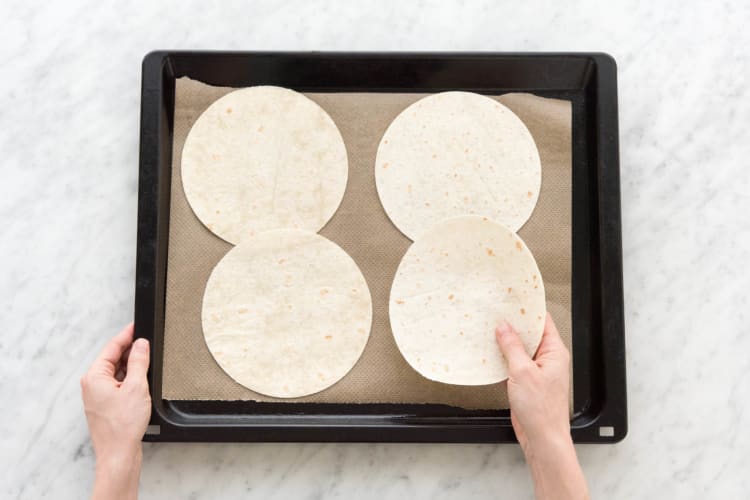 Tortillas backen
