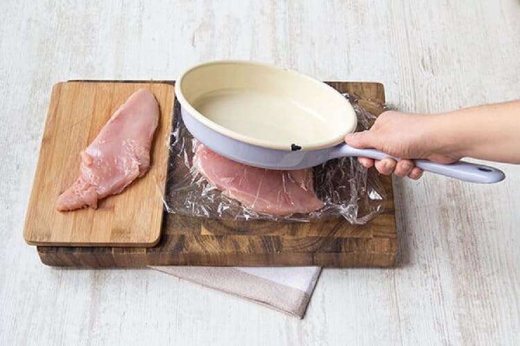 Prep the chicken breasts