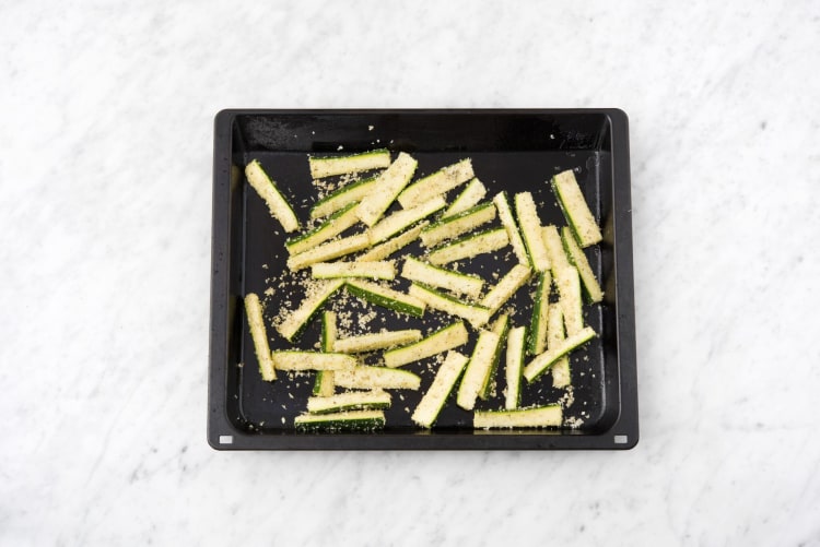 Make the zucchini fries