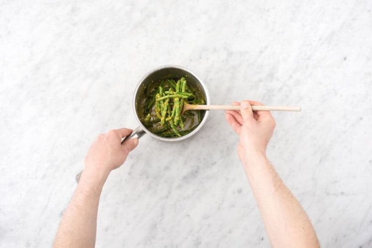 Stir in pesto