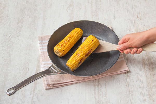 Char the corn
