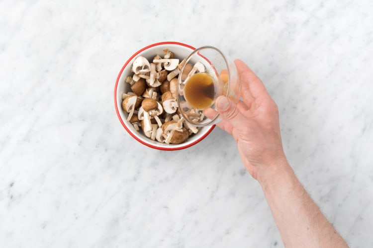 Champignons marinieren