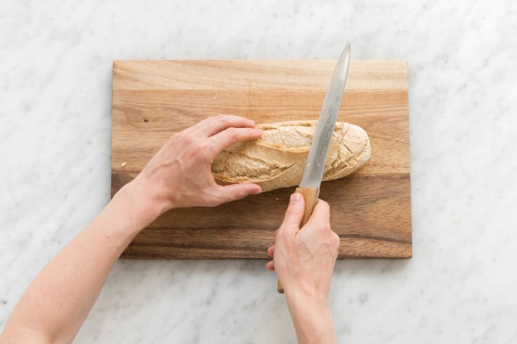 Baguette vorbereiten