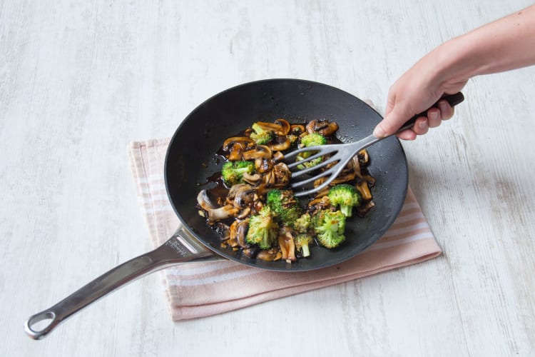 Cook the veggies