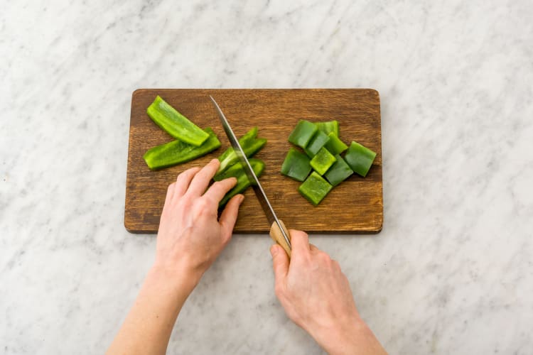 Prep veggies.