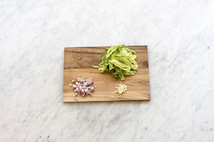 Prep veggies.