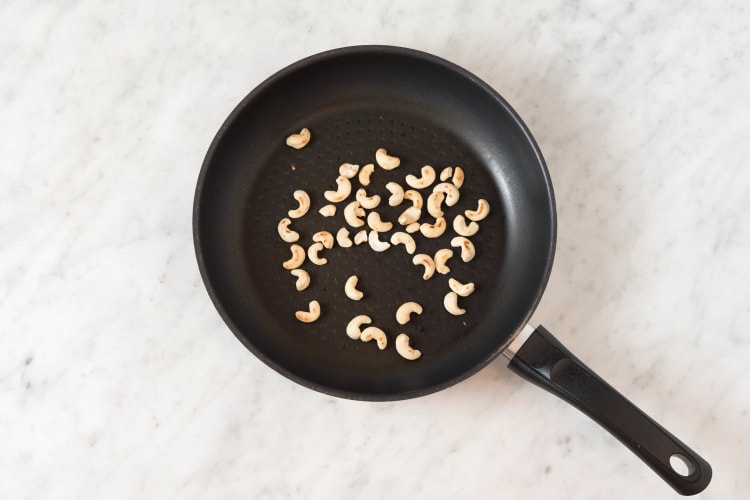 Cashewkerne anrösten