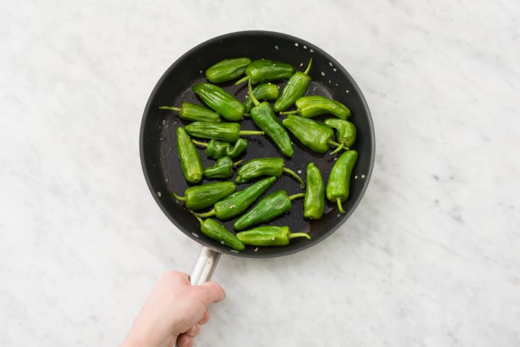 Pimientos anbraten