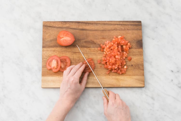 Tomaten schneiden