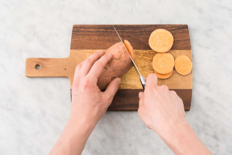 Préparer les patates douces