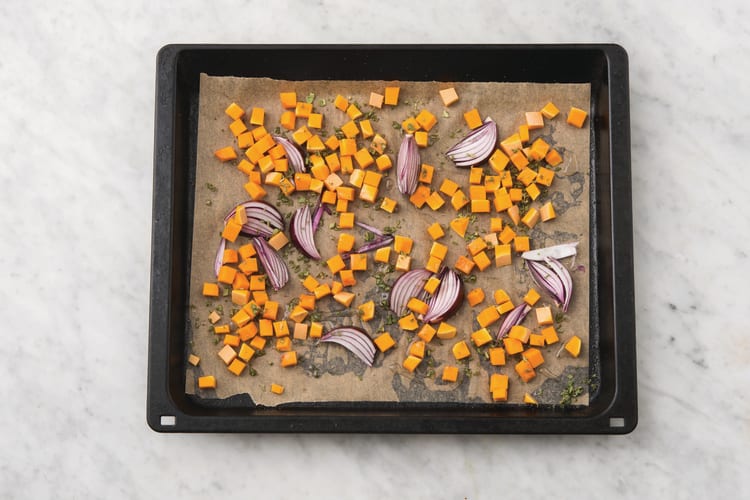 Roast the veggies