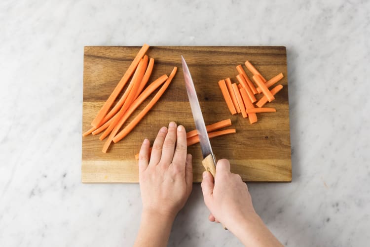 KAROTTENSTICKS zubereiten