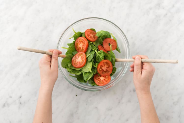 Préparer la salade