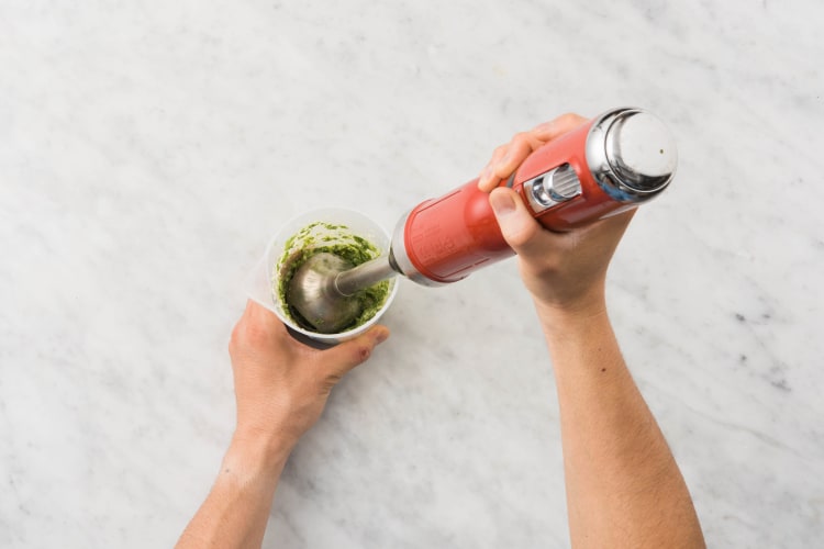 Préparer le pesto