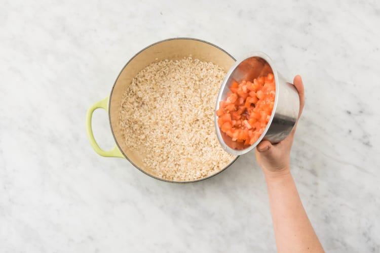 Risotto köcheln lassen