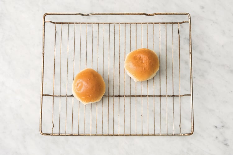 Warm the burger buns