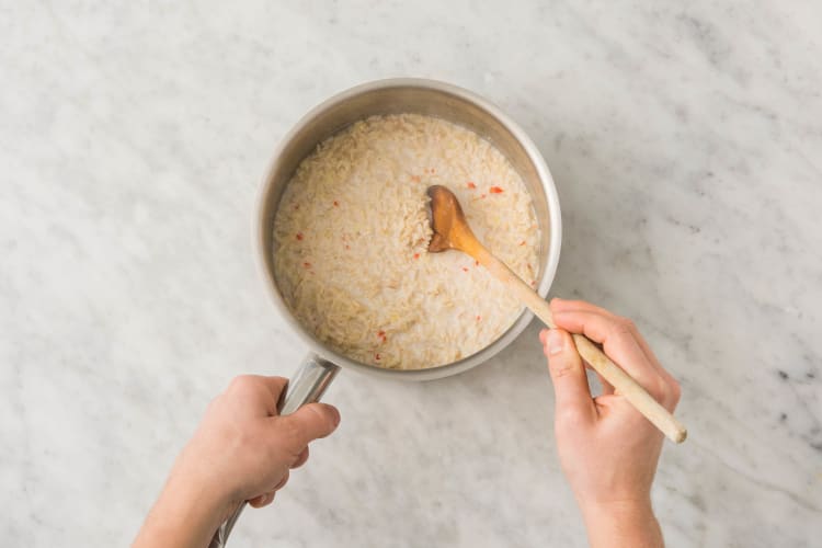 Cuire le riz à la noix de coco