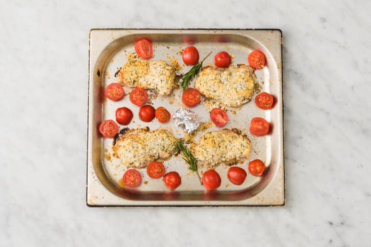 Boil Potatoes and Bake Tomatoes