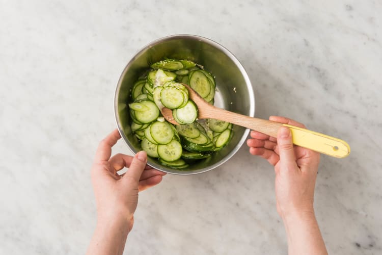 Toss Cucumbers