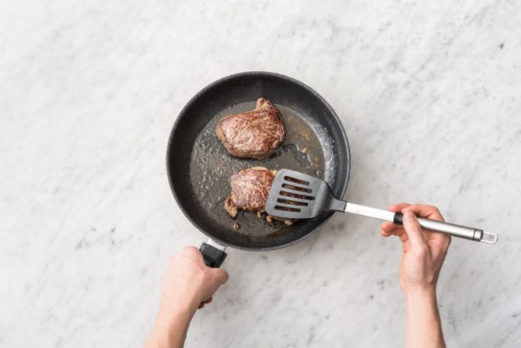 Mash Potatoes and Cook Steak