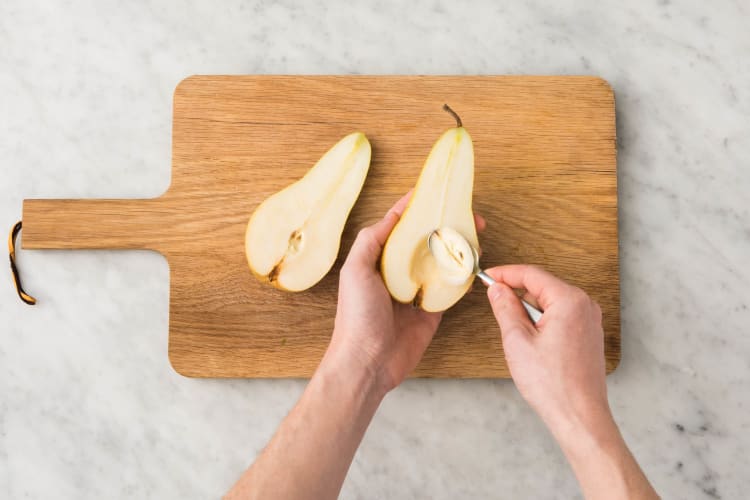Découper la poire