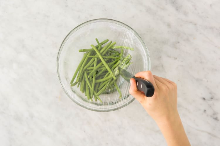 Cook green beans