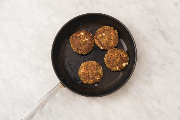 COOK THE LENTIL PATTIES