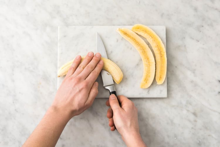 Banaan snijden