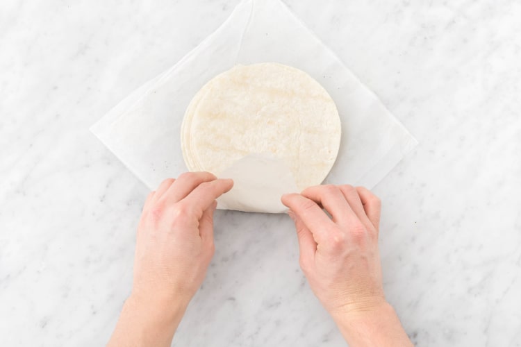 Warm Tortillas and Make Crema