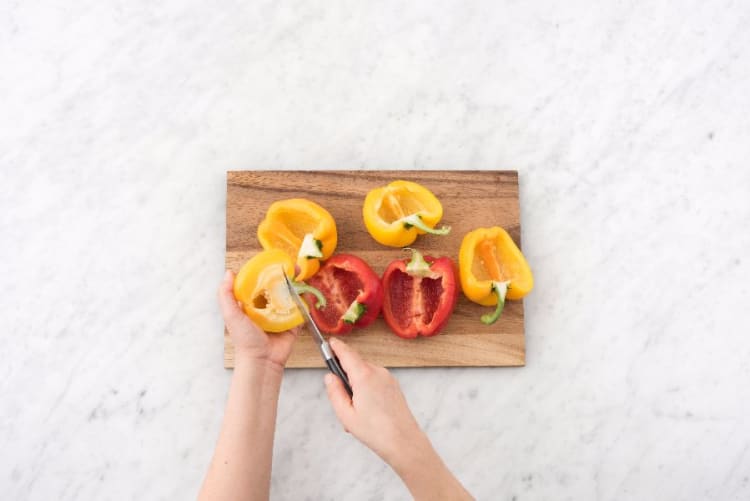 Prep and Roast Peppers