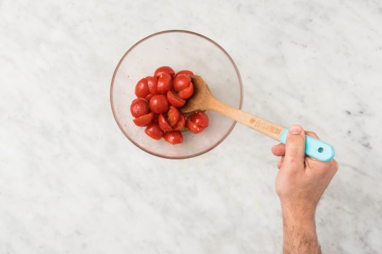 Tomatensalade maken