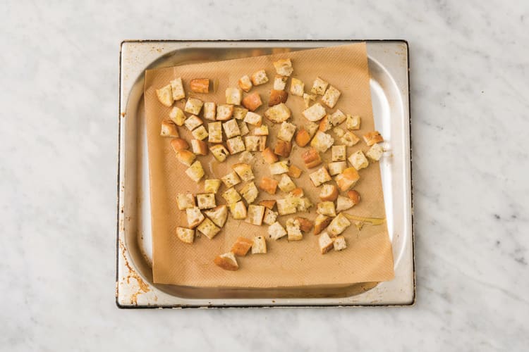 Make the croutons