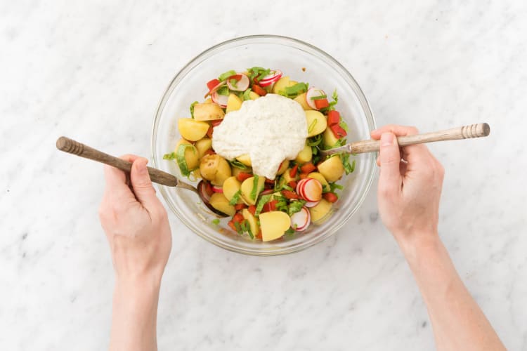 Mélanger la salade