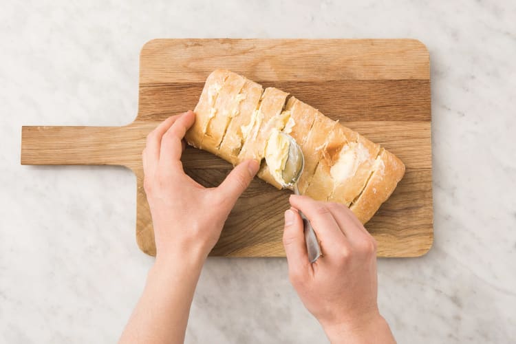Bake the garlic bread