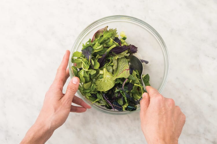 Make the raita and salad
