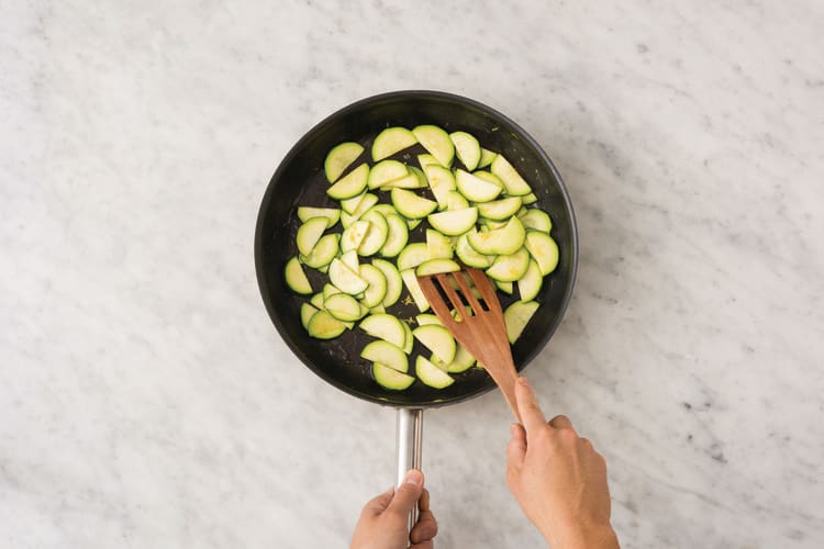 Cook the zucchini