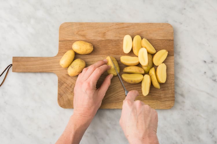 Boil Potatoes and Prep