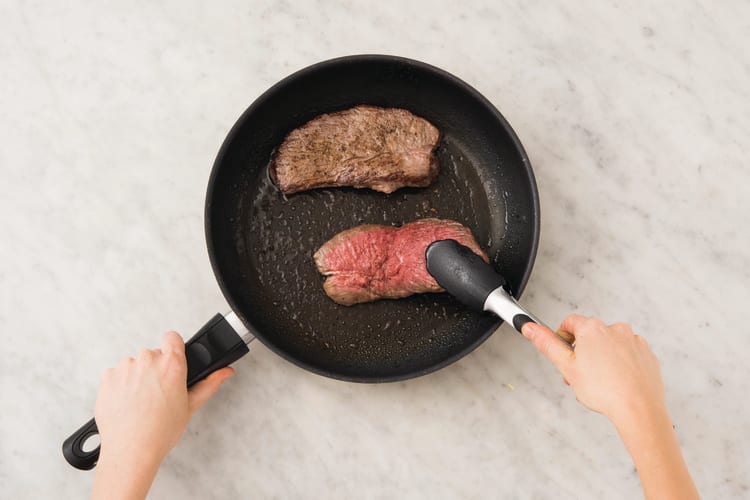 Cook the steak
