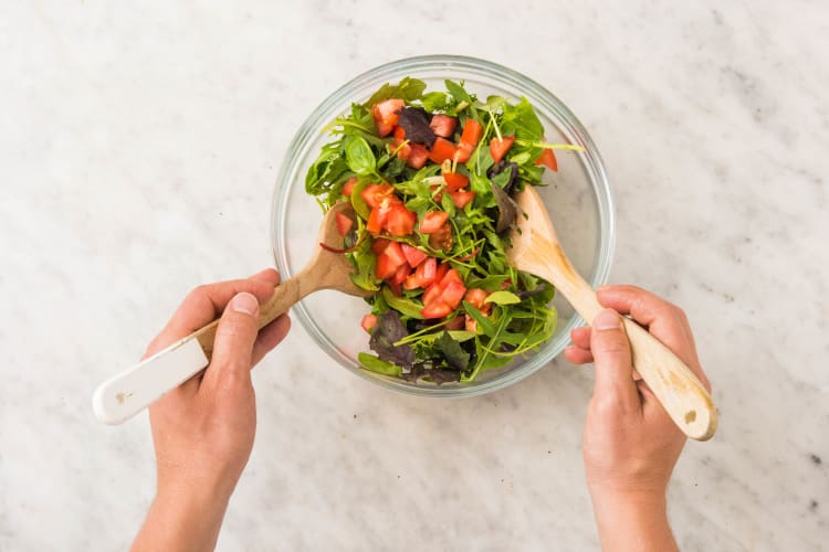 Toast Buns and Toss Salad