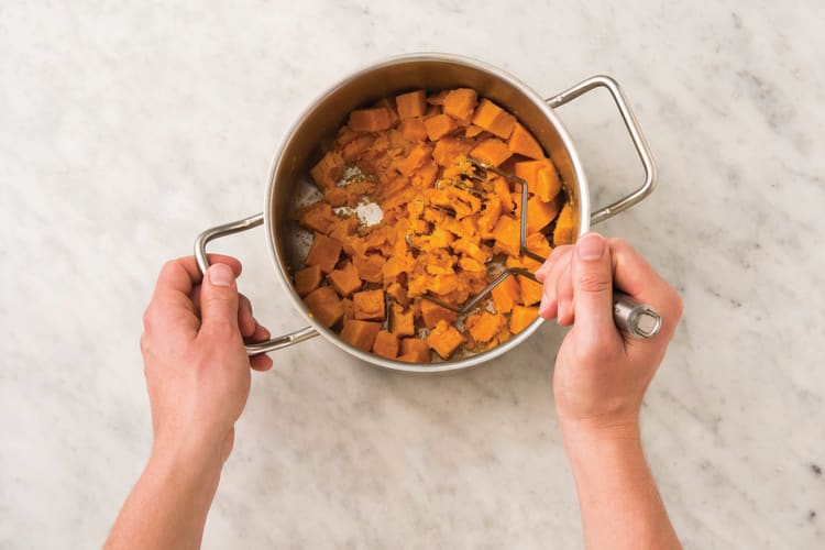 MAKE THE SWEET POTATO MASH