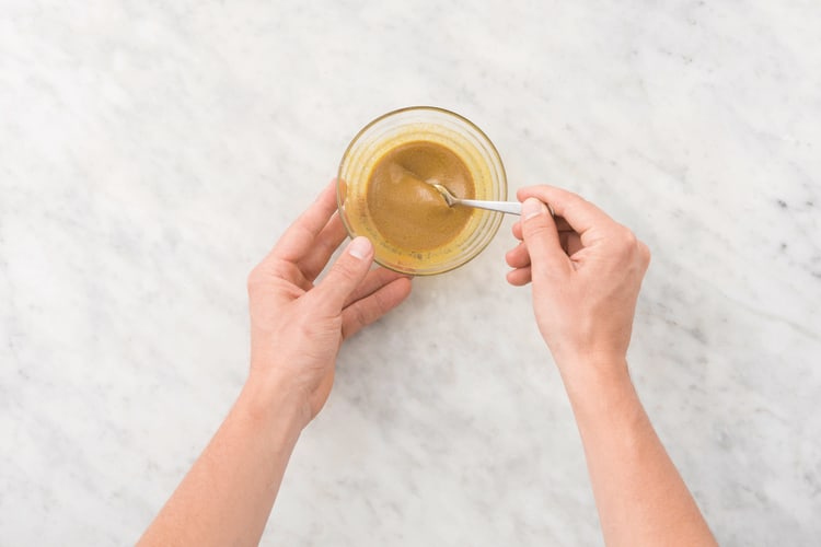 Make the mustard dressing