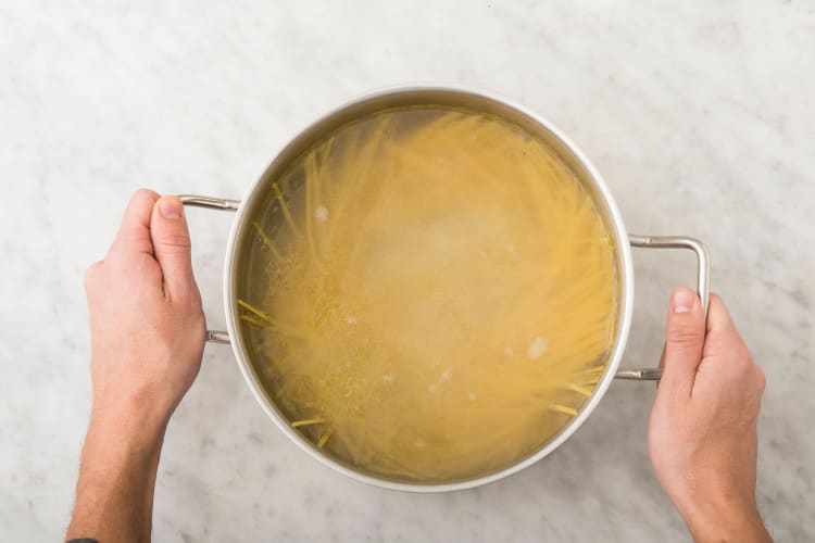 Linguine koken