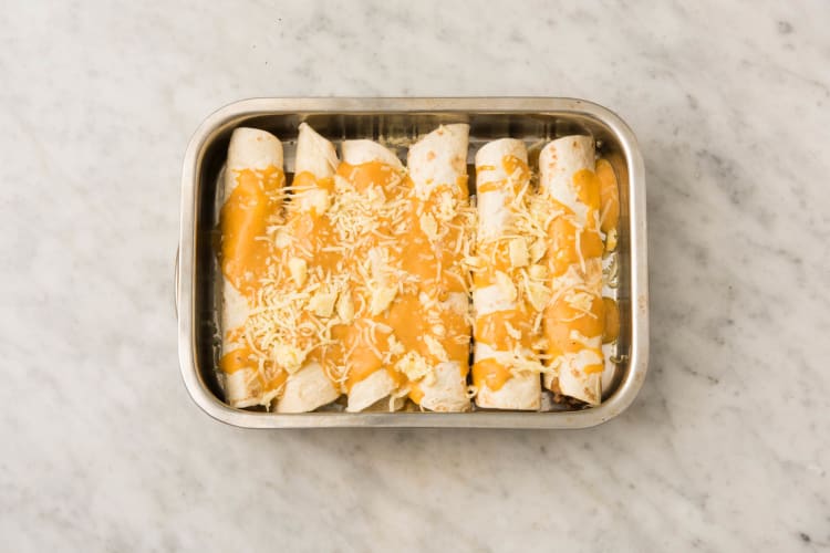 4 BROIL ENCHILADAS