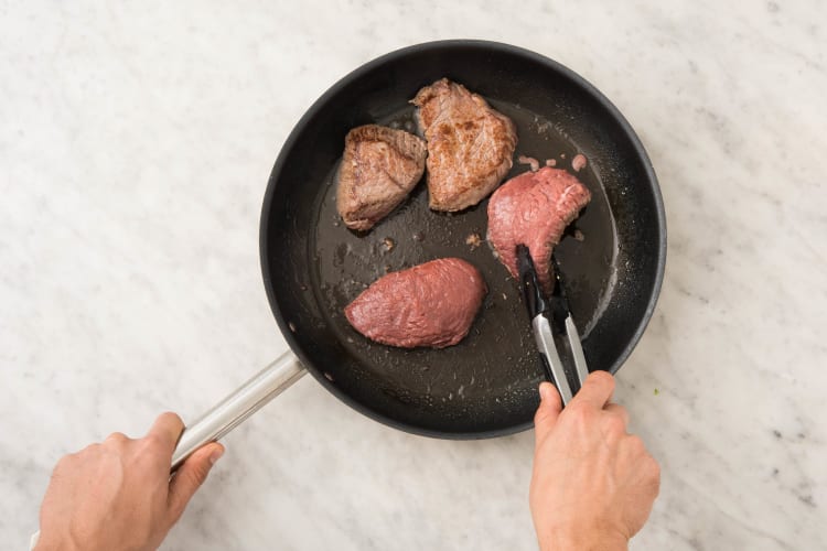 Cook Steak and Veg