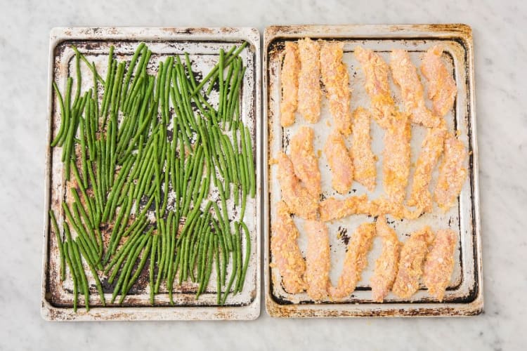 Bake Green Beans and Chicken