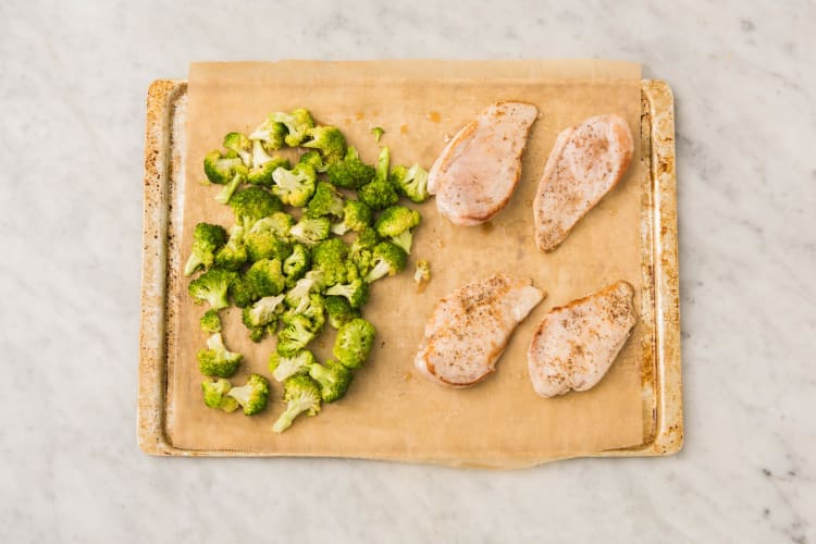 Cook Broccoli and Chicken