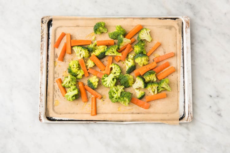 Cook the veggies
